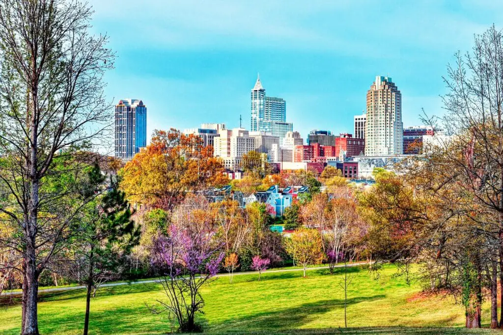 raleigh happiest cities in US