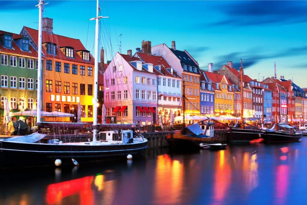 Nyhavn Harbor Copenhagen Denmark